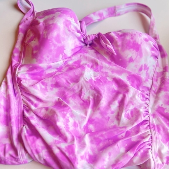 California Waves SUNKISSED SUNRISE
LAVENDER Tie-Dye Tankini Top US(16/18) New - Picture 8 of 11